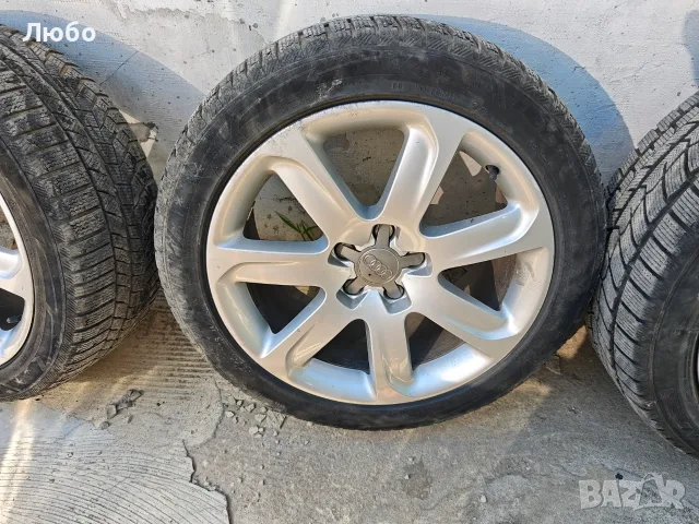 18 5х112 8.5ж ет32 лети джанти за Ауди със зимни гуми 245 45 18 Audi 5x112 8.5j et32 66.6mm, снимка 4 - Гуми и джанти - 55546622
