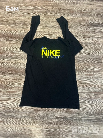 Оригинална мъжка блуза Nike Trail Dri-fit размер Л, снимка 3 - Спортни дрехи, екипи - 54681743