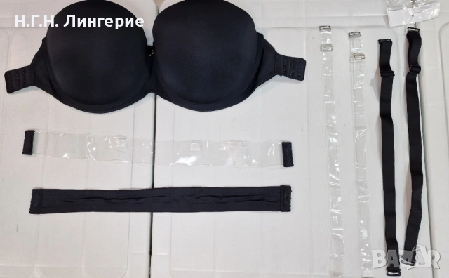 Сутиени със силиконов гръб чаша Д , снимка 2 - Бельо - 54874370