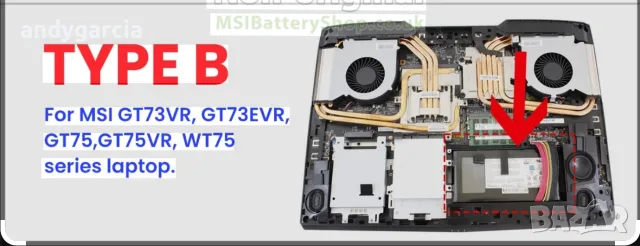 MSI TITAN GT73VR, GT73EVR, GT75, GT75VR, and WT75 series battery батерия за лаптоп, снимка 2 - Батерии за лаптопи - 55663880