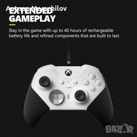 Контролер Xbox Elite Series 2 Core White, снимка 6 - Джойстици и геймпадове - 55264729