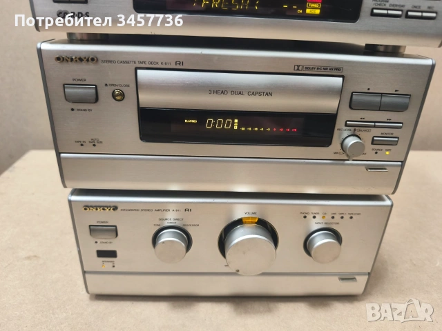 Усилвател Дек и Тунер Onkyo A-911 Onkyo K-611 Onkyo T-411, снимка 5 - Ресийвъри, усилватели, смесителни пултове - 55057977