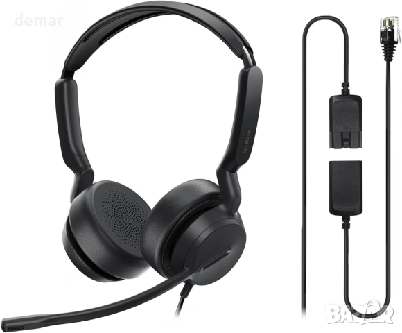 Yealink YHS36 E2 Кабелни слушалки за настолни телефони, QD към RJ9