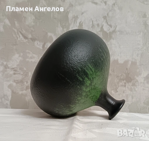 Винтидж керамична ваза - стил West Germany/Fat Lava - 70те години , снимка 6 - Вази - 54034970