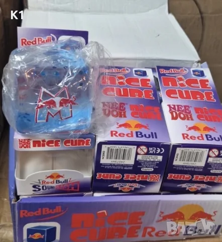 Nee Doh Red Bull Squishy, Скуиши Ред Бул Nice Cube