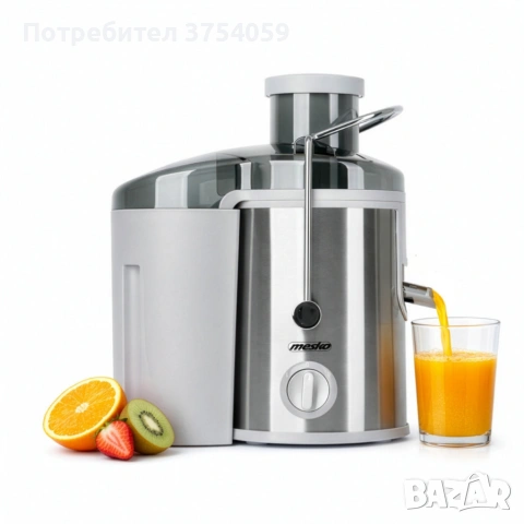 Компактна сокоизстисквачка Mesko MS 4126 - Здравословен сок за секунди – 600W мощност , снимка 10 - Сокоизстисквачки и цитрус преси - 55156364