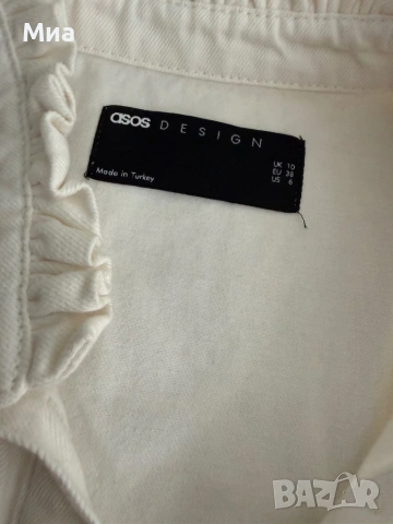 Дънкова риза тип яке Asos design, снимка 2 - Якета - 54892155