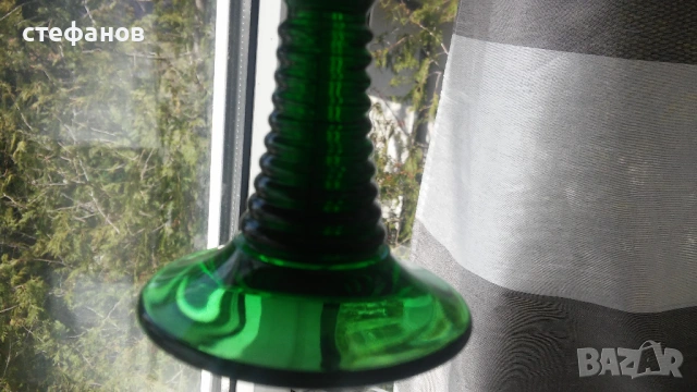 Чаши за концентрат, френски кристал, зелено столче, 100 мл, снимка 8 - Чаши - 54173718