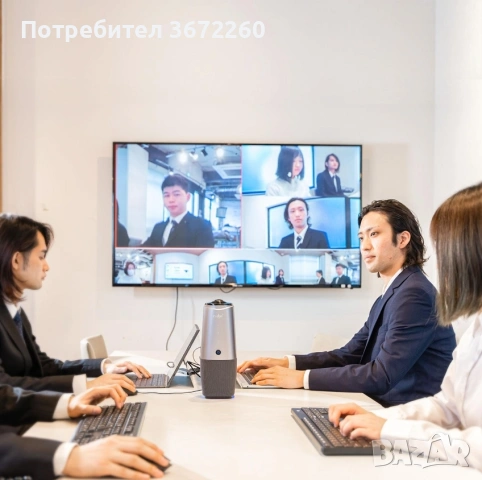 Coolpo AI Huddle Pana 4K 360⁰ камера за видеоконференции с микрофон, говорител и изкуствен интелект, снимка 6 - IP камери - 54536246