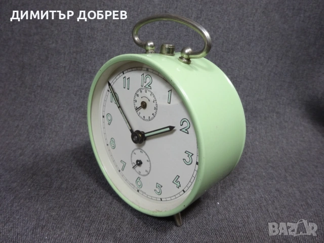 СТАР РЕТРО МЕХАНИЧЕН ЧАСОВНИК БУДИЛНИК GERMANY, снимка 3 - Антикварни и старинни предмети - 54113533
