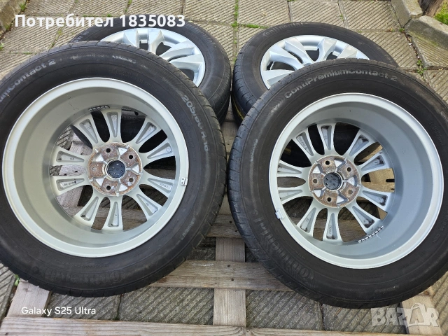 Лети джанти 16ки 5х114.3 Suzuki + летни гуми 205/60/16 Continental, снимка 11 - Гуми и джанти - 54407236