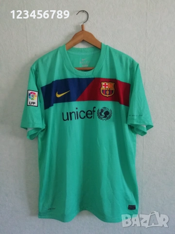 Barcelona Messi Nike 2010-2011 оригинална тениска фланелка Барселона Меси екип 2XL , снимка 2 - Тениски - 53922830