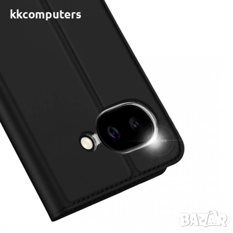 Кожен Калъф за Google Pixel 10a DUX DUCIS Skin Pro с Визитник, Стойка и Протектор – 2 цвята, снимка 4 - Калъфи, кейсове - 54696850