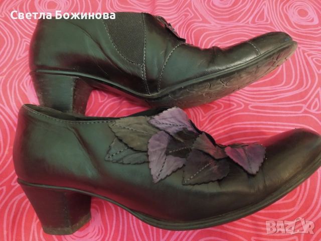 Дамски черни обувки , снимка 3 - Дамски обувки на ток - 55236730