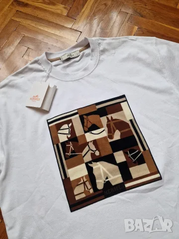 Страхотна мъжка тениска HERMES размер S M L XL 2XL , снимка 2 - Тениски - 55395756