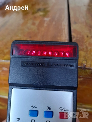 Стар калкулатор Interton Electronic, снимка 6 - Други ценни предмети - 55051241