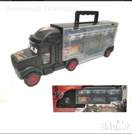Детска играчка камион автовоз с 6 коли, снимка 5 - Коли, камиони, мотори, писти - 54453519