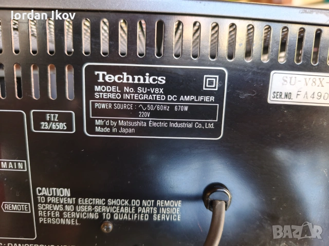 Technics SU-V8X, снимка 8 - Ресийвъри, усилватели, смесителни пултове - 54990775