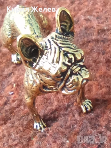 Бронзова фигурка на френски булдог 45010, снимка 6 - Колекции - 54172968