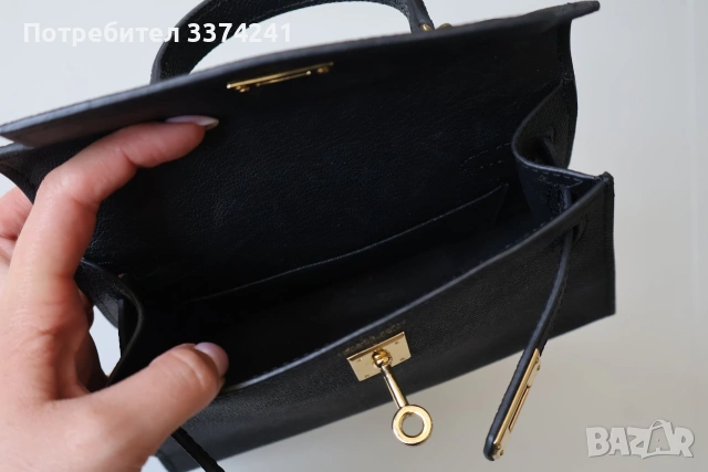 Дамска кожена чанта Hermes, снимка 10 - Чанти - 55206588