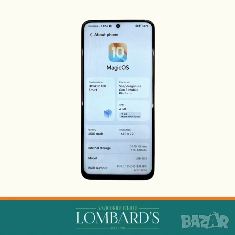Honor 400 128 GB, N: 535994, снимка 2 - Други - 54605688