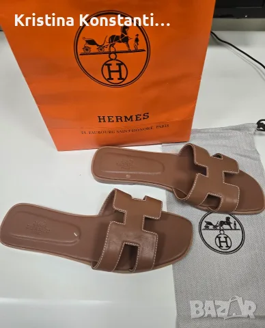 Чехли Hermes високо качество 39 номерр, снимка 2 - Сандали - 55323710