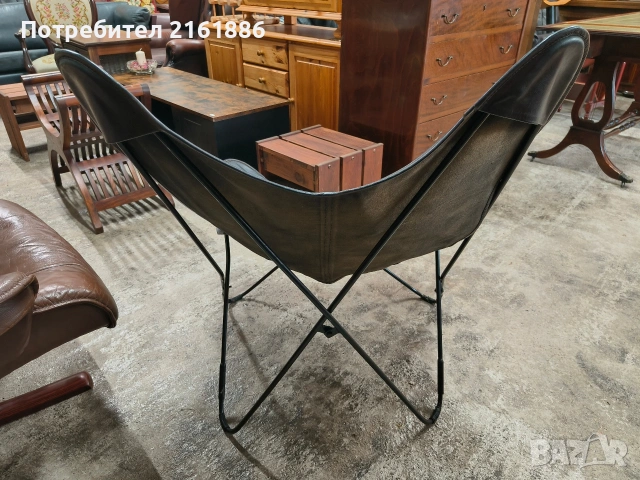 Уникално кресло Пеперуда - Butterfly chair , снимка 4 - Дивани и мека мебел - 54642713