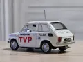 FIAT 126p TVP Monte Carlo 1975 - мащаб 1:43 на Hachette моделът е нов в блистер, снимка 3