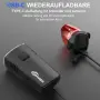 Toptrek USB акумулаторни светлини за велосипед – предна и задна, StVZO, 70 Lux, USB-C, снимка 3