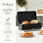 Нова голяма Черна кутия за хляб 16L Swan Solace кухненско съхранение с повдигащ капак, снимка 2