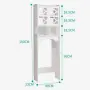 Waterproof Bathroom   стилен шкаф за баня над тоалетна 48 х 23 х 150 см;, снимка 6