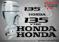 HONDA след 2008 извънбордови двигател стикери 115 135 150 hp, снимка 3