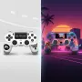 Безжичен джойстик за PS4 с тъчпад, вибрация и LED осветление – FC25 / GTA дизайн, снимка 1