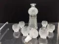 Стар кристален сервиз за ракия , снимка 6