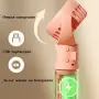 Преносим вентилатор с водна мъгла 2 в 1 – 4000mAh батерия, 4 скорости, USB-C зареждане и ароматерапи, снимка 4