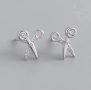 Сребърни Обеци Ножици - за фризьор или дизайнер , снимка 1