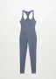 Спортен гащеризон Mango Long Stretch Jumpsuit, размер S, снимка 4