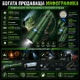 Мощен прожектор YEMAO 5080 лумена – Тактически акумулаторен фенер с Power Bank, снимка 8