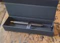 писалка HUGO BOSS Gun метал с модернизирани шарки на рибена кост, снимка 4