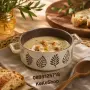 Купа за супа с дръжки, керамична купа за супа, снимка 1