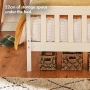 Детско Легло от Масивна Дървесина VonHaus, Бяло 198x98x82см + подматрачна рамка, снимка 5