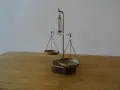 Бижутерска аптекарска везна месинг #3, снимка 2