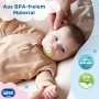 Бебешки биберони Wee Baby (опаковка от 4)  Биберони за никнене на зъби с ортодонтски силиконов бибе, снимка 4