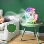 Презареждащ се вентилатор  3-степенен+ RGB LED, снимка 3