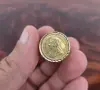 КРАСИВ ВИНТИДЖ ПОЗЛАТЕН ПРЪСТЕН с КОПИЕ на АНГЛИЙСКИ ЗЛАТЕН СУВЕРЕН на Кралица Виктория от 19ти Век, снимка 4
