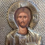 Сребърна икона Иисус Христос Вседържител, снимка 2