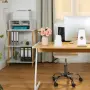 Поставка за принтер с 3 отделения, офис етажерка за хартия и аксесоари Relaxdays , снимка 3