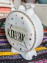 Старинна Българска Соц Порцеланова Бъклица Павур КОНЯК 1950те г. , снимка 2
