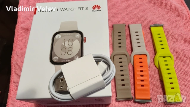 Смарт часовник Huawei Watch Fit 3 + 3 каишки, снимка 4 - Смарт часовници - 54816668