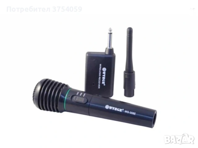 Безжичен микрофон WG-308E, снимка 3 - Микрофони - 55175056